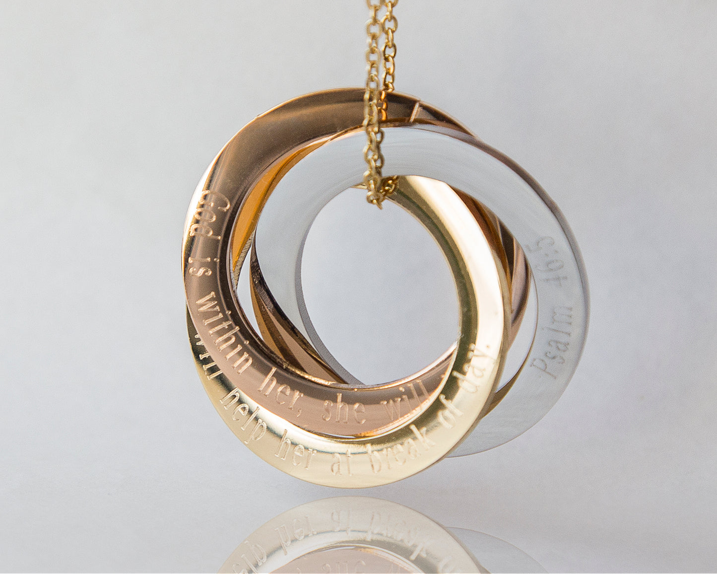 Gepersonaliseerde Schriftringen Ketting